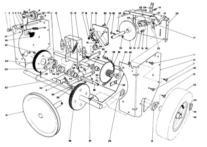 Traction Assembly Diagram and Parts List for 38080 3900001 - 3999999 Toro Snow Blower