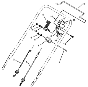 Traction Control Assembly Diagram and Parts List for 20432 39000001 - 39999999 Toro Lawn Mower