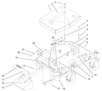 Part Location Diagram of E303327 Toro DISCONTINUED