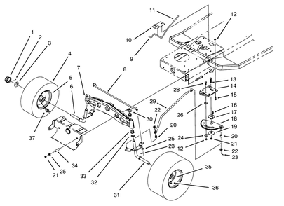 Part Location Diagram of 88-4460 Toro DISCONTINUED