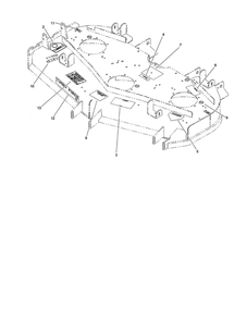Deck Decals Diagram and Parts List for 74264 260000001 AND UP Toro Lawn Mower