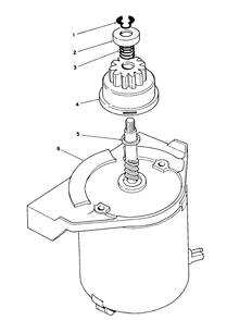 Starter Motor Assembly Diagram and Parts List for 26624 0001102 - 0999999 Toro Lawn Mower
