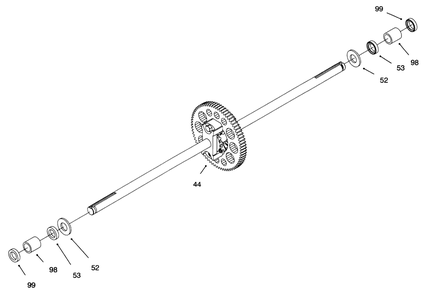 Hydro Transaxle Assembly (Continued) Diagram and Parts List for 71193 6900001 - 6999999 Toro Lawn Tractor