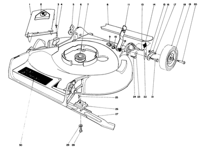 Housing Assembly Diagram and Parts List for 16771 3000001 - 3999999 Toro Lawn Mower