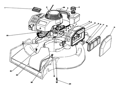 Engine Assembly Diagram and Parts List for 16212CG 9000001 - 9999999 Toro Lawn Mower