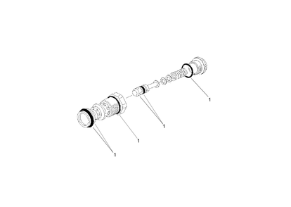 Relief Valve Assembly 108-5698 Diagram and Parts List for 23163 317000001 - 317999999 Toro Lawn Tractor Accessories