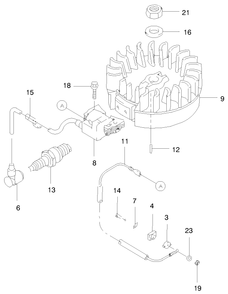 Electric Equipment Diagram and Parts List for 22172 9900001 - 9999999 Toro Lawn Mower