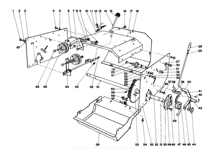 Frame Assembly Diagram and Parts List for 31600 0000001 - 0999999 Toro Snow Blower