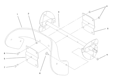 Rotor Assembly Diagram and Parts List for 38417 8900001 - 8999999 Toro Snow Blower