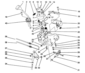 Traction Linkage Assembly Diagram and Parts List for 38505 1000001 - 1999999 Toro Snow Blower