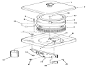 Air Cleaner Diagram and Parts List for 31-10K802 1000001-1999999 - 1991 Toro Lawn Tractor