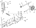 Kohler Governor Linkage Diagram and Parts List for 31-10K802 1000001-1999999 - 1991 Toro Lawn Tractor