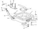 Oil Base Fill Tube And Bracket Diagram and Parts List for 31-10K802 1000001-1999999 - 1991 Toro Lawn Tractor