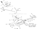 Pto Clutch And Control Diagram and Parts List for 31-10K802 1000001-1999999 - 1991 Toro Lawn Tractor