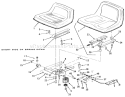 Seat Diagram and Parts List for 31-10K802 1000001-1999999 - 1991 Toro Lawn Tractor