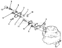 Choke Linkage Diagram and Parts List for 31-10K802 1000001-1999999 - 1991 Toro Lawn Tractor