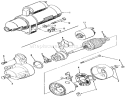 Starter Diagram and Parts List for 31-10K802 1000001-1999999 - 1991 Toro Lawn Tractor