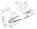 Drive Belt And Pulleys Diagram and Parts List for 31-16O804 2000001-2999999 - 1992 Toro Lawn Tractor