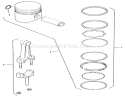 Kohler Piston And Rings Diagram and Parts List for 31-16O804 2000001-2999999 - 1992 Toro Lawn Tractor