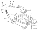 Oil Base Fill Tube And Bracket Power Plus Diagram and Parts List for 31-16O804 2000001-2999999 - 1992 Toro Lawn Tractor
