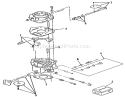 Carburetor Components Power Plus Diagram and Parts List for 31-16O804 2000001-2999999 - 1992 Toro Lawn Tractor