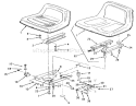 Part Location Diagram of 79-0670 Toro Seat V-510