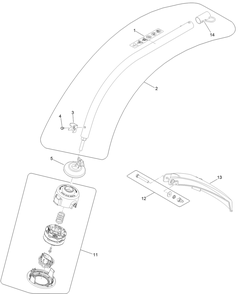 Part Location Diagram of 120650001 Toro Kit-fastener guard