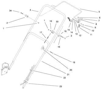Part Location Diagram of 92-3135 Toro DISCONTINUED
