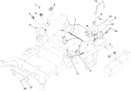 Electrical Assembly Diagram and Parts List for 74035 400000000-409432812 Toro Lawn Tractor