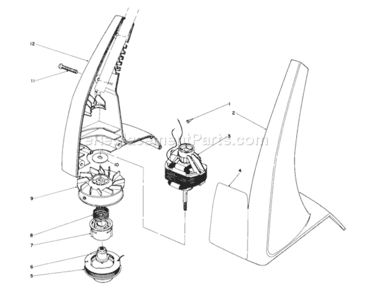 Page B Diagram and Parts List for 51230 2000001-2999999 - 1992 Lawn Boy Trimmer