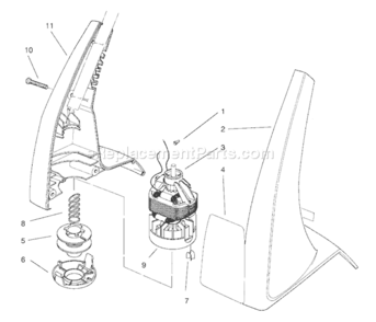 Page B Diagram and Parts List for 51231 790000001-7999999991997 Toro Trimmer