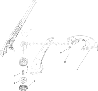 Page B Diagram and Parts List for 51248 250000001-2509999992005 Toro Trimmer