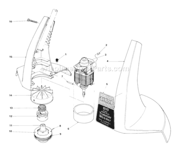 Page B Diagram and Parts List for 51255 2000001-29999991982 Toro Trimmer