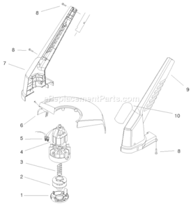 Page B Diagram and Parts List for 51307 89000001-899999991998 Toro Trimmer