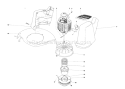 Page B Diagram and Parts List for 51316 1000001-1999999 - 1981 Toro Trimmer