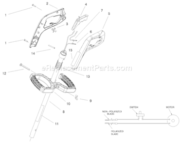 Page A Diagram and Parts List for 51350 200000001-2009999992000 Toro Trimmer