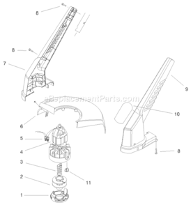 Page B Diagram and Parts List for 51350 200000001-2009999992000 Toro Trimmer