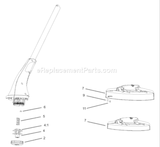Page B Diagram and Parts List for 51355 240500001-2409999992004 Toro Trimmer