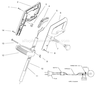 Page A Diagram and Parts List for 51359 79000001-799999991997 Toro Trimmer