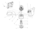 Part Location Diagram of 61-8950 Toro Motor, 1410 Trimmer