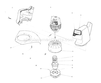 Page B Diagram and Parts List for 51441 1000001-19999991991 Toro Trimmer