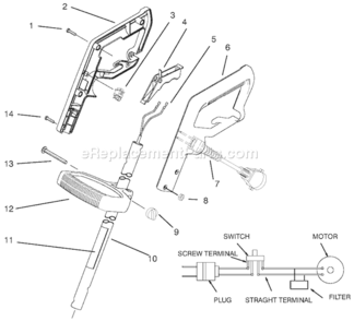 Page A Diagram and Parts List for 51449 59000001-599999991995 Toro Trimmer