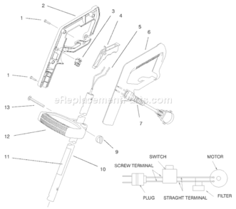 Page A Diagram and Parts List for 51449 9900001-999999991999 Toro Trimmer