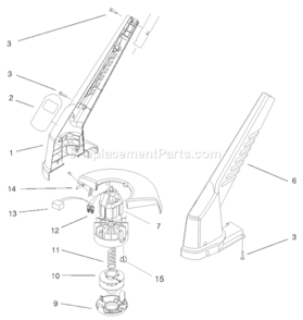 Part Location Diagram of 93-8713 Toro Asm-Drum Motor