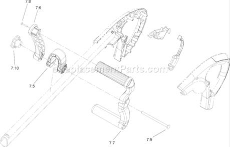 Page A Diagram and Parts List for 51452 260000001-2609999992006 Toro Trimmer