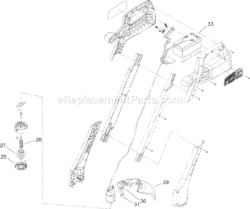 Page A Diagram and Parts List for 51467 280000001-2800100002008 Toro Trimmer