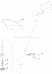 8_Inch_Cordless_Trimmer_Assembly Diagram and Parts List for 51467 314000001 - 314999999 Toro Trimmer