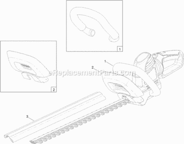 24In_Cordless_Hedge_Trimmer_Assembly Diagram and Parts List for 51496T 314000001 - 314999999 Toro Hedge Trimmer