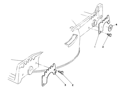 Wear Plate Kit No. 49-4080 (Optional) Diagram and Parts List for 20584 7000001 - 7999999 Toro Lawn Mower