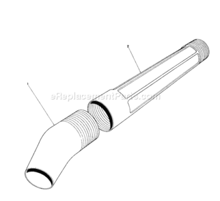 Blower Tube Assembly Diagram and Parts List for 51535 0000001-09999991990 Toro Leaf Blower / Vacuum
